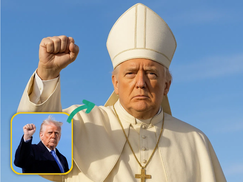 AI Pope Before and After
