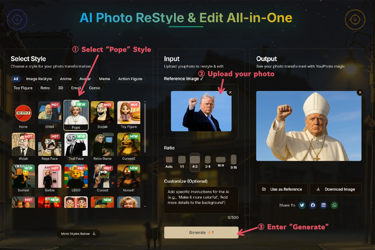 Three Steps to AI Pope